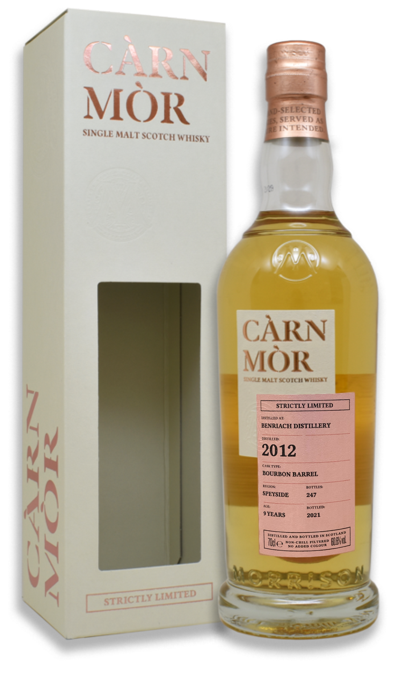 Carn Mor Strictly Limited Benriach 2012 Single Malt Scotch Whisky 卡蒙嚴選系列Benriach 2012單一麥芽蘇格蘭威士忌(原酒)