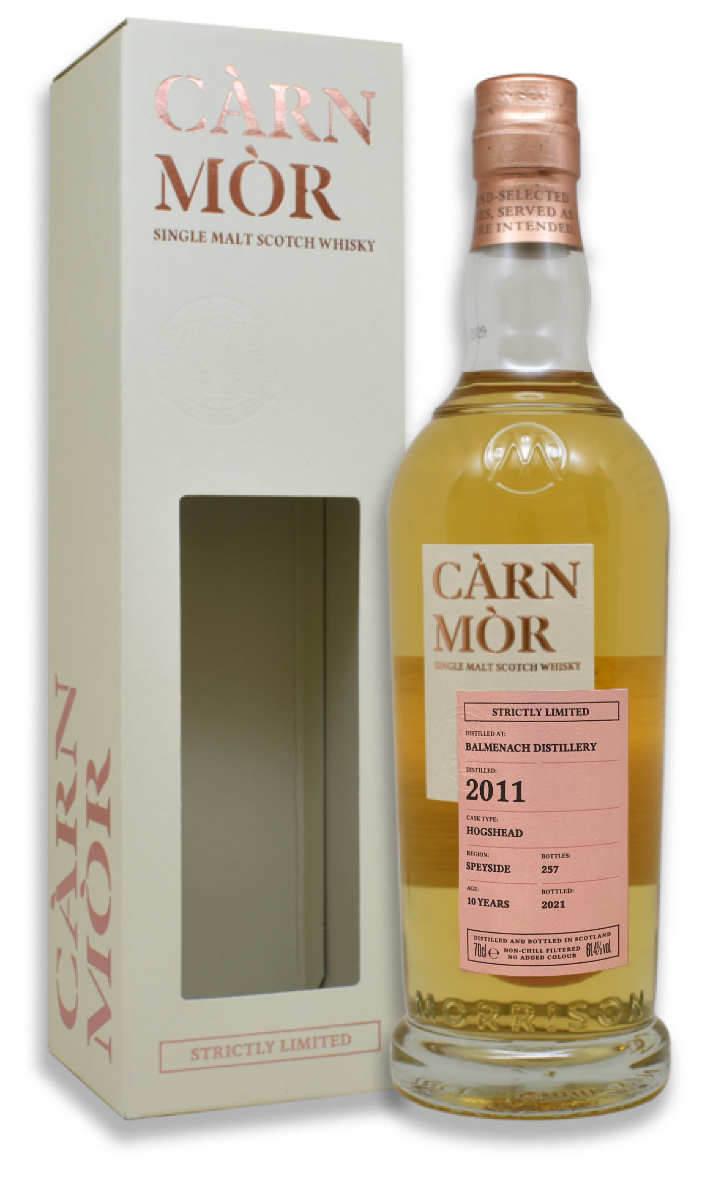 Carn Mor Strictly Limited Balmenach 2011 Single Malt Scotch Whisky 卡蒙嚴選系列Balmenach 2011單一麥芽蘇格蘭威士忌(原酒)