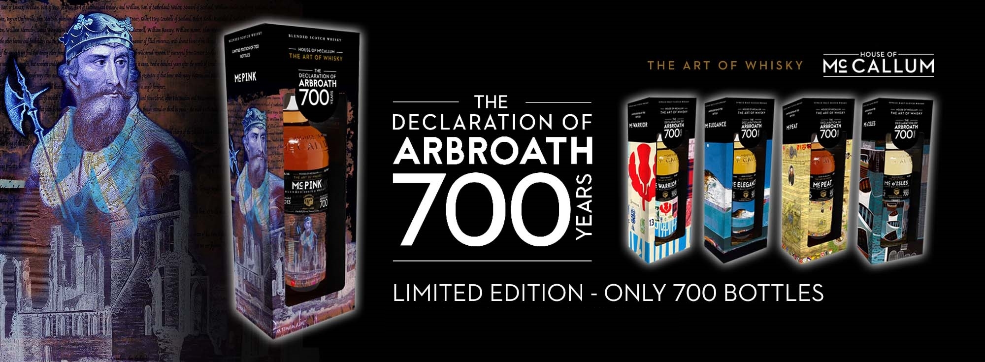 麥卡勒姆蘇格蘭威士忌阿布羅斯宣言700周年限量套組